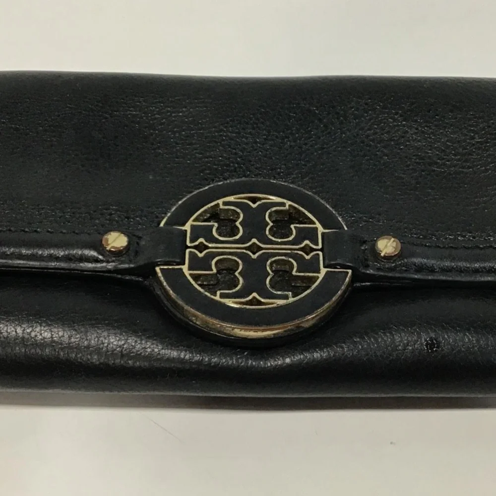 Women’s Tory Burch Chic Black Leather Wallet